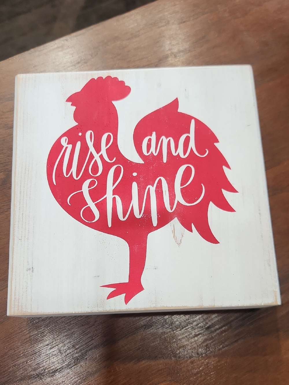 Rise & Shine Wood Block